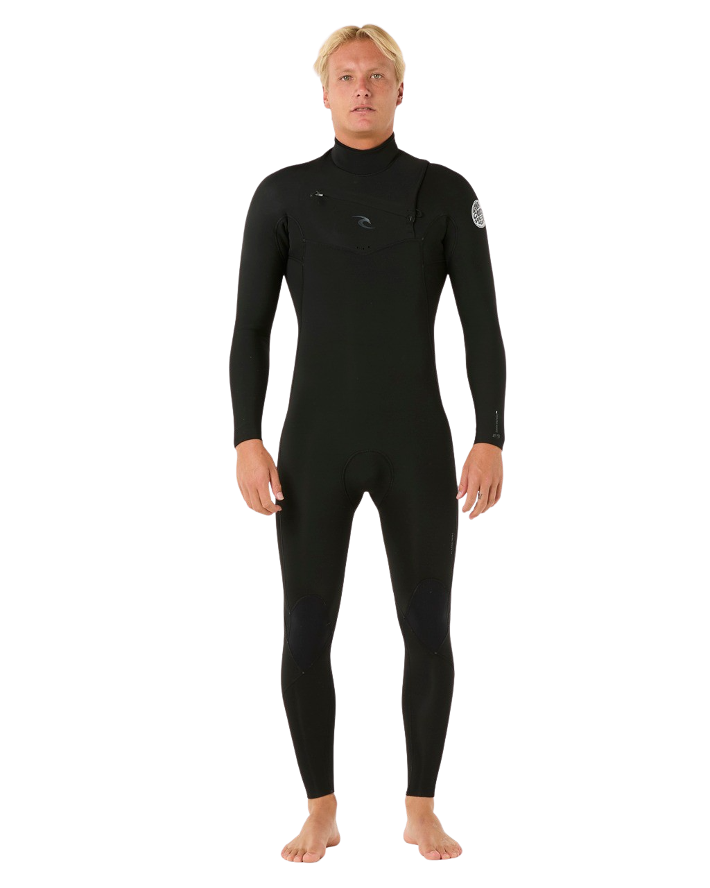 Dawn Patrol 4/3mm Chest Zip Wetsuit in Black