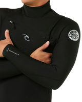 Dawn Patrol 4/3mm Chest Zip Wetsuit in Black