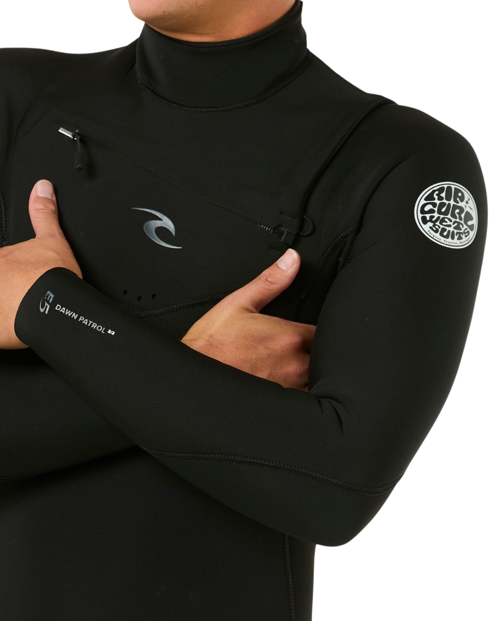 Dawn Patrol 4/3mm Chest Zip Wetsuit in Black