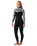 The Rip Curl Womens Dawn Patrol Pro 4/3mm Chest Zip Wetsuit in Black & White