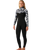 The Rip Curl Womens Dawn Patrol Pro 4/3mm Chest Zip Wetsuit in Black & White