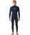 The Rip Curl Mens Dawn Patrol Pro 4/3mm Chest Zip Wetsuit in Navy
