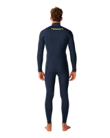 The Rip Curl Mens Dawn Patrol Pro 4/3mm Chest Zip Wetsuit in Navy