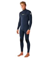 The Rip Curl Mens Dawn Patrol Pro 4/3mm Chest Zip Wetsuit in Navy
