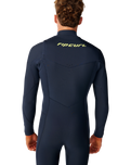 The Rip Curl Mens Dawn Patrol Pro 4/3mm Chest Zip Wetsuit in Navy