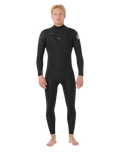Dawn Patrol Pro 3/2mm Chest Zip Wetsuit in Black