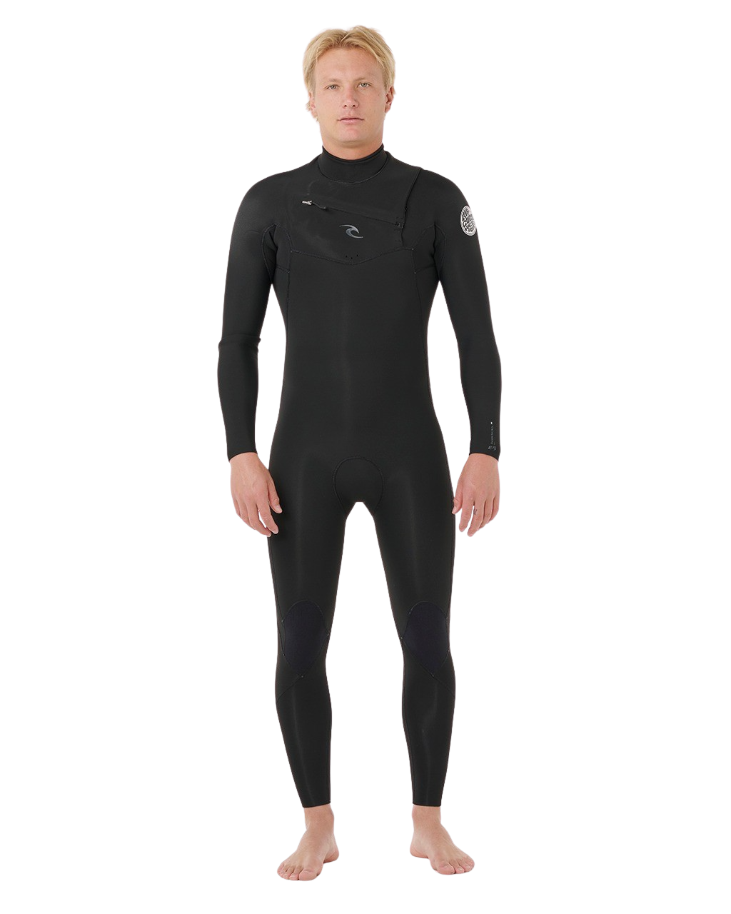 Dawn Patrol Pro 3/2mm Chest Zip Wetsuit in Black