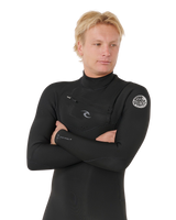 Dawn Patrol Pro 3/2mm Chest Zip Wetsuit in Black