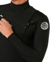 Dawn Patrol Pro 3/2mm Chest Zip Wetsuit in Black