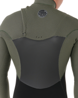 The Rip Curl Mens Flashbomb 5/3mm Chest Zip Wetsuit in Deep Cactus