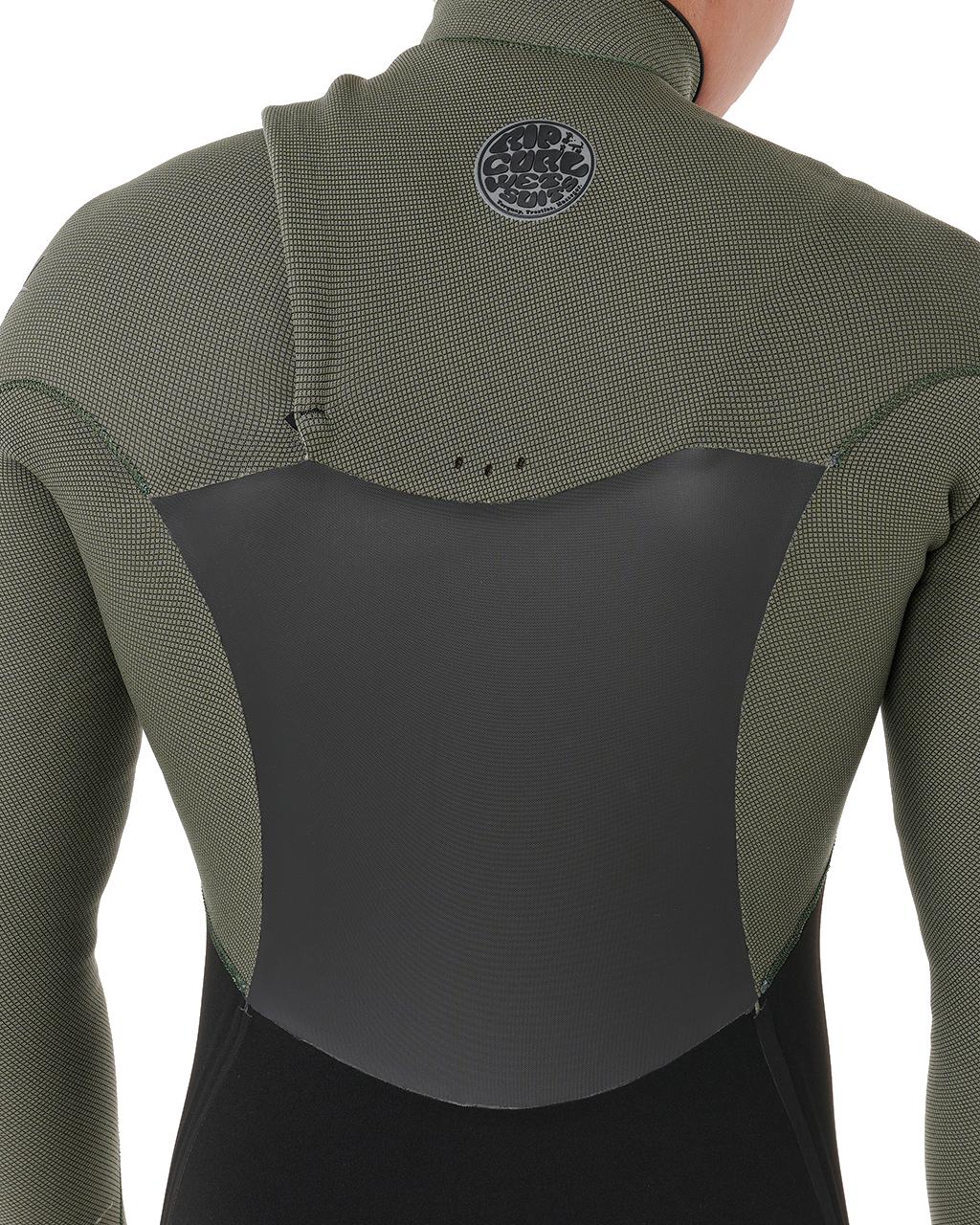 The Rip Curl Mens Flashbomb 5/3mm Chest Zip Wetsuit in Deep Cactus