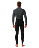 The Rip Curl Mens Flashbomb 5/3mm Chest Zip Wetsuit in Charcoal Grey