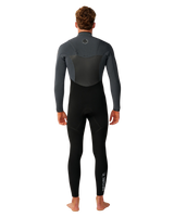 The Rip Curl Mens Flashbomb 5/3mm Chest Zip Wetsuit in Charcoal Grey