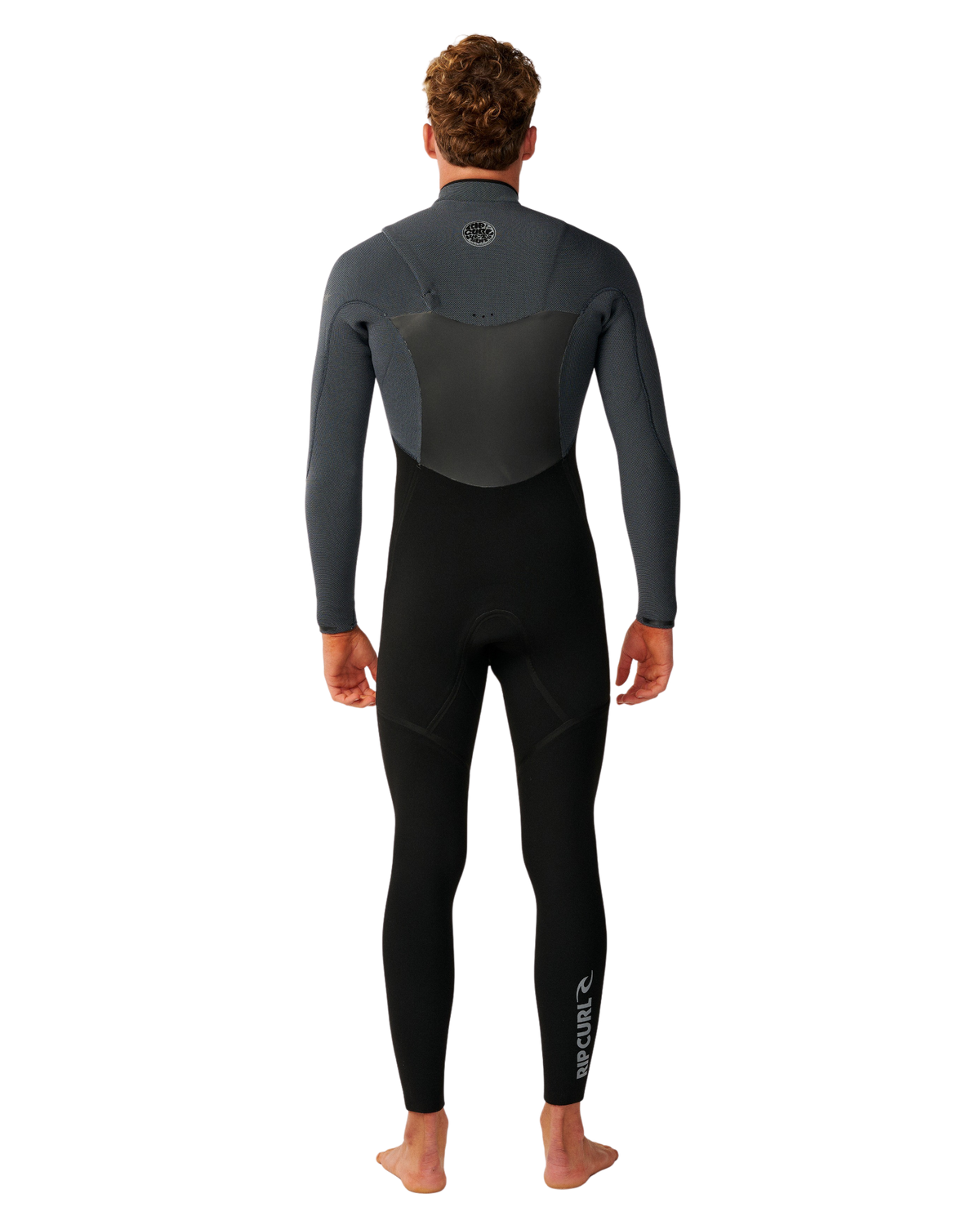 The Rip Curl Mens Flashbomb 5/3mm Chest Zip Wetsuit in Charcoal Grey