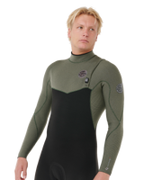 The Rip Curl Mens Flashbomb Pro 5/3mm Zipless Entry Wetsuit in Deep Cactus