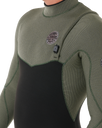 The Rip Curl Mens Flashbomb Pro 5/3mm Zipless Entry Wetsuit in Deep Cactus