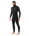 The Rip Curl Mens E-Bomb 5/4mm Hooded Zipless Entry Wetstuit in Black