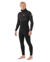 The Rip Curl Mens E-Bomb 5/4mm Hooded Zipless Entry Wetstuit in Black