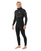 The Rip Curl Mens E-Bomb 5/4mm Hooded Zipless Entry Wetstuit in Black