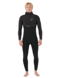 The Rip Curl Mens E-Bomb 5/4mm Hooded Zipless Entry Wetstuit in Black