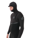 The Rip Curl Mens E-Bomb 5/4mm Hooded Zipless Entry Wetstuit in Black