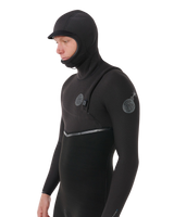The Rip Curl Mens E-Bomb 5/4mm Hooded Zipless Entry Wetstuit in Black