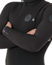 The Rip Curl Mens E-Bomb 5/4mm Hooded Zipless Entry Wetstuit in Black