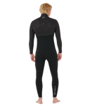 The Rip Curl Mens E-Bomb 5/3mm Chest Zip Wetsuit in Black