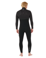The Rip Curl Mens E-Bomb 5/3mm Chest Zip Wetsuit in Black