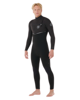 The Rip Curl Mens E-Bomb 5/3mm Chest Zip Wetsuit in Black