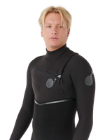 The Rip Curl Mens E-Bomb 5/3mm Chest Zip Wetsuit in Black