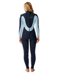 The Rip Curl Womens Womens Trad 5/4mm Back Zip Wetsuit in Navy