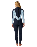 The Rip Curl Womens Womens Trad 5/4mm Back Zip Wetsuit in Navy