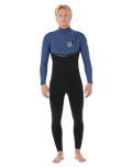 E-Bomb 4/3mm Chest Zip Wetsuit in Navy