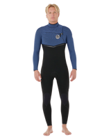 E-Bomb 4/3mm Chest Zip Wetsuit in Navy