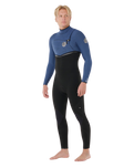 E-Bomb 4/3mm Chest Zip Wetsuit in Navy