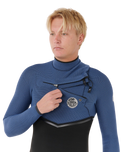 E-Bomb 4/3mm Chest Zip Wetsuit in Navy