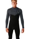 The Rip Curl Mens E-Bomb 4/3mm Chest Zip Wetsuit in Charcoal Grey