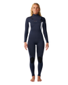 The Rip Curl Womens Womens Dawn Patrol 5/4mm Chest Zip Wetsuit in Slate