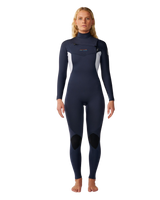 The Rip Curl Womens Womens Dawn Patrol 5/4mm Chest Zip Wetsuit in Slate