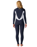 The Rip Curl Womens Womens Dawn Patrol 5/4mm Chest Zip Wetsuit in Slate