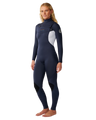 The Rip Curl Womens Womens Dawn Patrol 5/4mm Chest Zip Wetsuit in Slate
