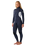 The Rip Curl Womens Womens Dawn Patrol 5/4mm Chest Zip Wetsuit in Slate