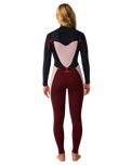 The Rip Curl Womens Womens Dawn Patrol 5/4mm Chest Zip Wetsuit in Slate