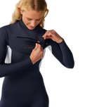 The Rip Curl Womens Womens Dawn Patrol 5/4mm Chest Zip Wetsuit in Slate