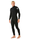 The Rip Curl Mens Dawn Patrol Pro 5/3mm Chest Zip Wetsuit in Black