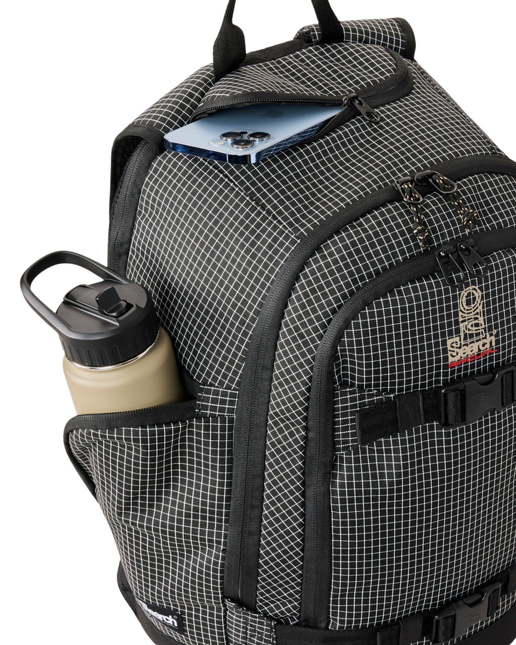 Posse 33L Ripstop Backpack in Black & White
