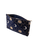 Celestial Sun & Moon Velvet Everyday Pouch in Navy