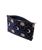 Celestial Sun & Moon Velvet Everyday Pouch in Navy