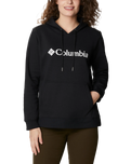 The Columbia Womens Logo Hoodie in Black & White
